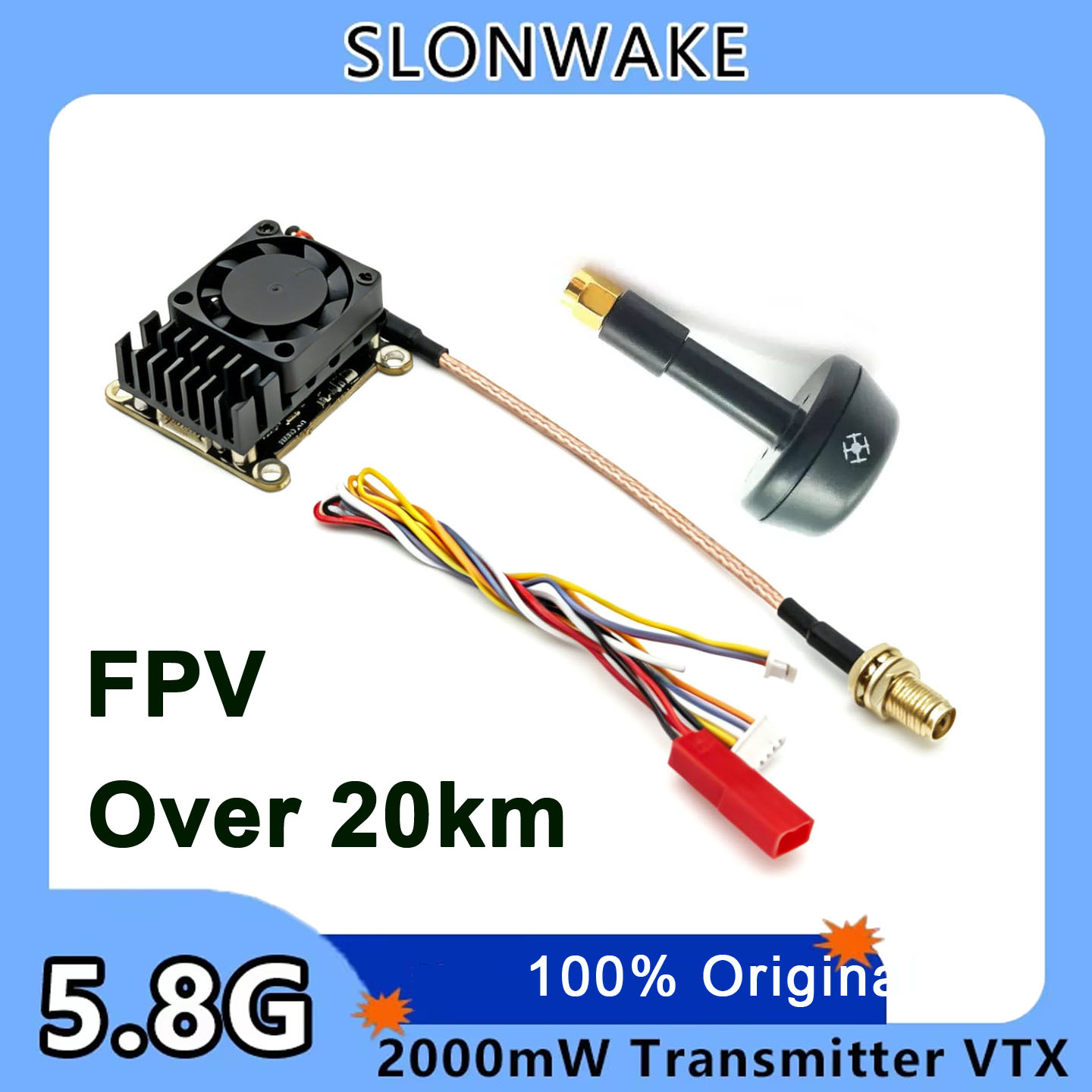Fpv Drone Transmitter - Pembaruan baru 5.8Ghz 2W VTX FPV